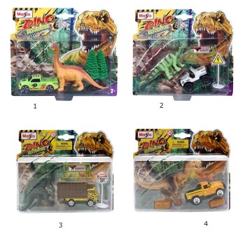 Maisto Fresh Metal Dino Adventure Δεινόσαυρος με Όχημα - 1 τμχ 15462 090159154624