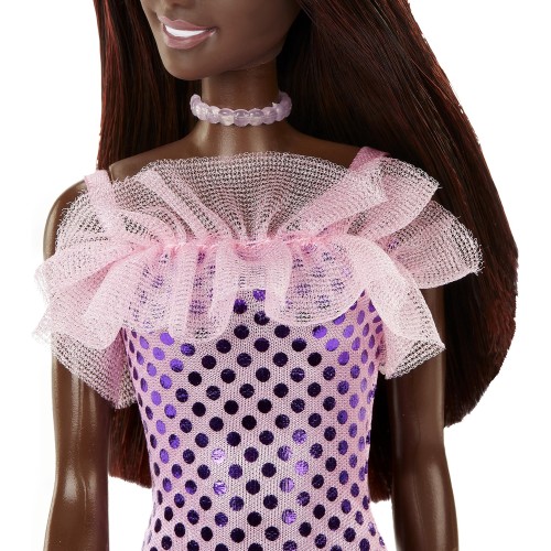 Mattel Barbie Μini Φορεματα Μελαχρινή Ροζ Φόρεμα T7580 / HJR94 194735094042