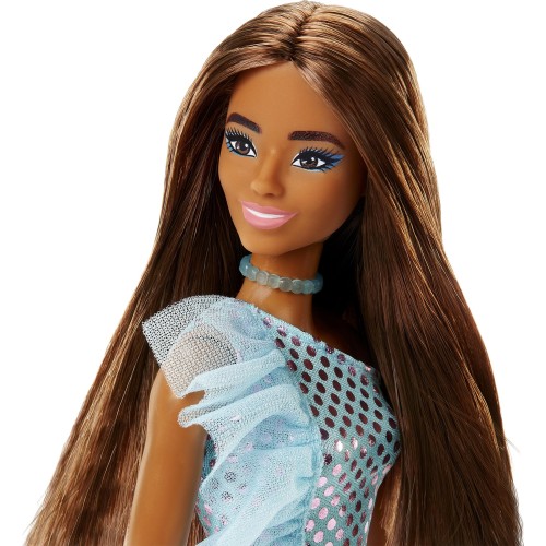 Mattel Barbie Μini Φορεματα Μελαχρινή Μπλε Φόρεμα T7580 / HJR95 194735094363