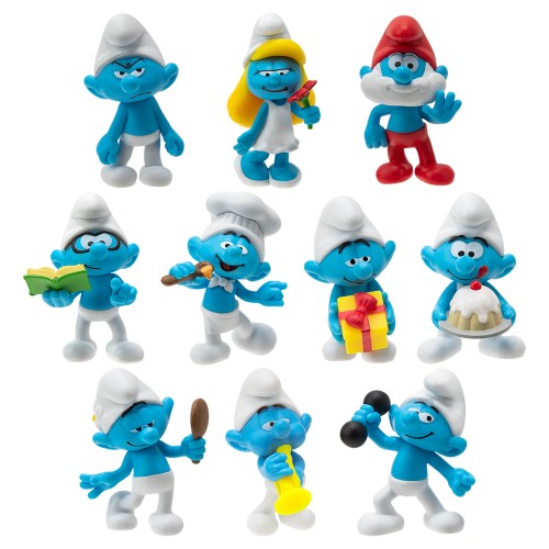 Jazwares Στρουμφάκια Σετ με 10 Φιγούρες JWG00004-A 191726420972