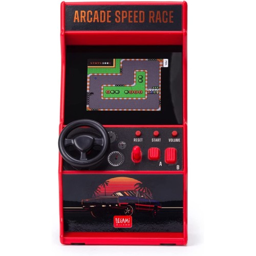 Legami Mini Video Game Arcade Speed Race, Περιλαμβάνει 30 Παιχνίδια, Αγγλική Γλώσσα, Με Φώτα Και Ήχους, RAC0001 8053610782592