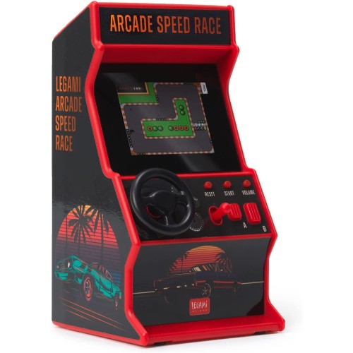 Legami Mini Video Game Arcade Speed Race, Περιλαμβάνει 30 Παιχνίδια, Αγγλική Γλώσσα, Με Φώτα Και Ήχους, RAC0001 8053610782592