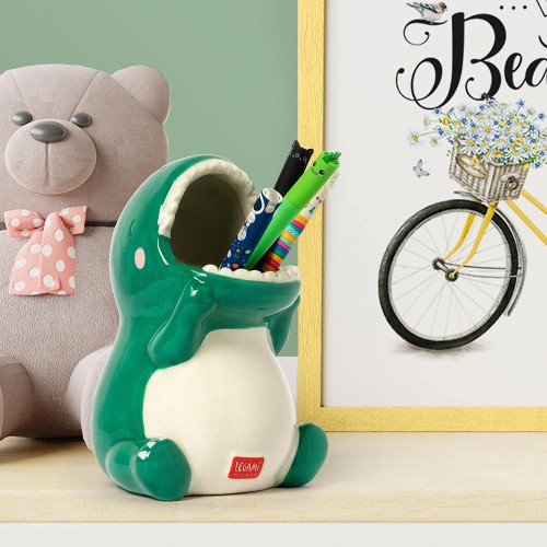 Legami Ceramic Carpels, Desk Friends, 12X9.7 Cm, Dino Theme, Desk, Hand Painted PHS0005 8054117620165