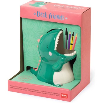 Legami Κεραμική Μολυβοθήκη Desk Friends Dino (Δεινόσαυρος) 12X9,7 Cm Ζωγραφισμένο Με Το Χέρι PHS0005 8054117620165