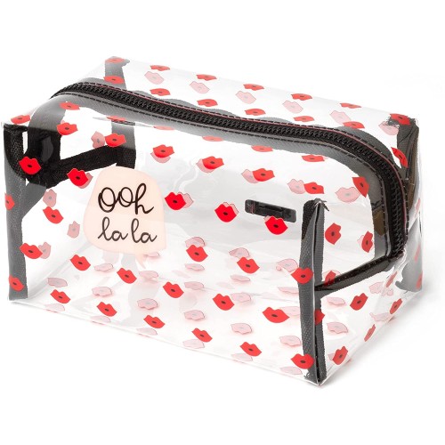 Legami Ties - Trucchi, Makeup Queen, 18X14 Cm, Metal And Tpus, Lips Theme, Large, Zip Closure BBT0003 8054117621865