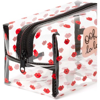 Legami Ties - Trucchi, Makeup Queen, 18X14 Cm, Metal And Tpus, Lips Theme, Large, Zip Closure BBT0003 8054117621865