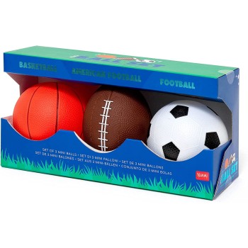 Legami Mini Balls Set Σετ 3 Μίνι Μπάλες, Σετ Μίνι Μπάλας, 12X3,7 Cm BS0002 8054320564997