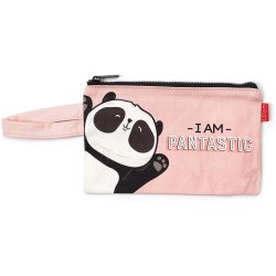 Legami Panda Παιδικό Πορτοφόλι με Φερμουάρ για Κορίτσι Ροζ 21,5X14 Cm COZ0006 8054117621834