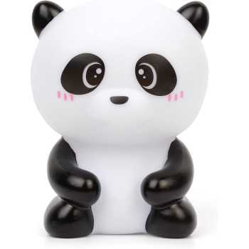 Legami Night Light For Children, 4 Colors, Batteries Included, 20 Hours Of Autonomy, 9X11.5 Cm, Panda Theme NIL0005 805361078219
