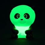Legami Night Light For Children, 4 Colors, Batteries Included, 20 Hours Of Autonomy, 9X11.5 Cm, Panda Theme NIL0005 805361078219