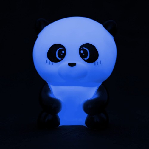 Legami Night Light For Children, 4 Colors, Batteries Included, 20 Hours Of Autonomy, 9X11.5 Cm, Panda Theme NIL0005 805361078219