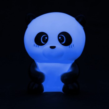 Legami Night Light For Children, 4 Colors, Batteries Included, 20 Hours Of Autonomy, 9X11.5 Cm, Panda Theme NIL0005 805361078219