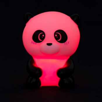 Legami Night Light For Children, 4 Colors, Batteries Included, 20 Hours Of Autonomy, 9X11.5 Cm, Panda Theme NIL0005 805361078219