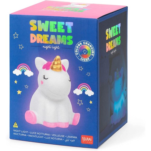 Legami Sweet Dreams Night Light Unicorn Νυχτερινό Φως Για Παιδιά, 4 Χρώματα 20 Ώρες Αυτονομίας NIL0001 8053610782158