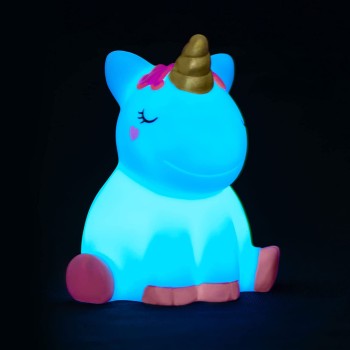 Legami Night Light For Children, 4 Colors, Batteries Included, 20 Hours Of Autonomy, 10.4X11.5 Cm, Unicorn Theme NIL0001 8053610