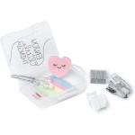 Legami Mini Chancellery Sets, 6 Accessories In Mini Format: Scissors, Rubber, Signpagine, Adhesive Tape With Dispenser And Pen S