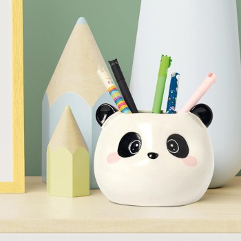 Legami Desk Friends Panda Κεραμική Μολυβοθήκη 11,2 X 11,4 Cm, Θέμα Πάντα Ζωγραφισμένο Με Το Χέρι PHS0007 8054117620189