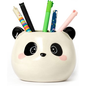 Legami Ceramic Carpels, Desk Friends, 11.2 X 11.4 Cm, Panda Theme, Desk, Hand Painted PHS0007 8054117620189