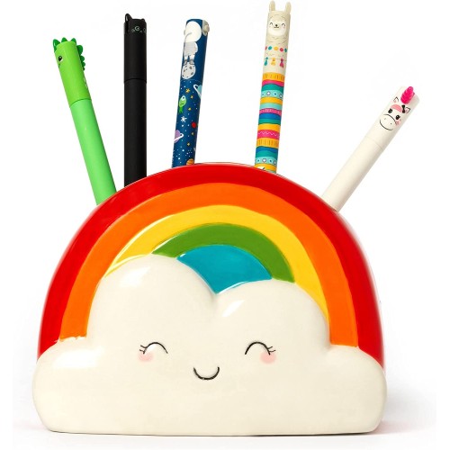 Legami Ceramic Carpels, Desk Friends, 13 X 7 Cm, Rainbow Theme, Desk, Hand Painted PHS0006 8054117620172