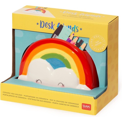 Legami Ceramic Carpels, Desk Friends, 13 X 7 Cm, Rainbow Theme, Desk, Hand Painted PHS0006 8054117620172