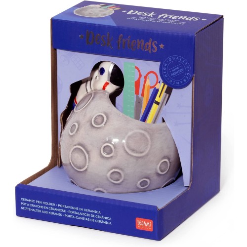 Legami Desk Friends Space Κεραμική Μολυβοθήκη 12,5 X 7,5 Εκ., Θέμα Διάστημα Γραφείο, Ζωγραφισμένο Με Το Χέρι PHS0001 80541176201