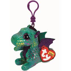ty Beanie Boos Cinder Plush Clip Dragon Green And Purple 8.5Cm 1607-36637 008421366378