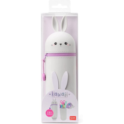 Telescopic Pen Case Aus Weichem Silikon – Kawaii Katzen-Design, Ausziehbar, Als Stiftehalter Nutzbar