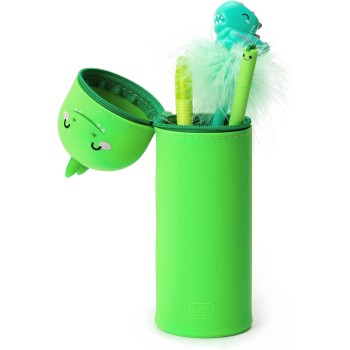 Legami Kawaii 2-In-1 Soft Silicone Κασετίνα Σιλικόνης Dino Κλείσιμο Φερμουάρ 6,3 Cm, Δεινόσαυροι Θέμα KA0006 8053610781809