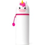 Legami Case 2 In 1 In Soft Silicone, Kawaii, Table Carpene, Zipper Closure, 6.3 Cm, Unicorn Theme KA0005 8053610781793