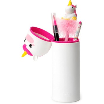 Legami Kawaii 2-In-1 Soft Silicone Κασετίνα Σιλικόνης Unicorn Κλείσιμο Φερμουάρ 6,3 Cm, Μονόκερος Θέμα KA0005 8053610781793