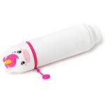 Legami Case 2 In 1 In Soft Silicone, Kawaii, Table Carpene, Zipper Closure, 6.3 Cm, Unicorn Theme KA0005 8053610781793
