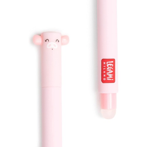 Legami Στυλό Gel 0.7mm με Ροζ Mελάνι Piggy Γουρουνάκι  EP0008 8052461965857