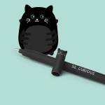 Legami Στυλό Rollerball 0.7mm με Μαύρο Mελάνι Erasable Black Cat EP0005 8051739306873