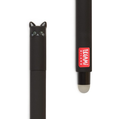 Legami Στυλό Rollerball 0.7mm με Μαύρο Mελάνι Erasable Black Cat EP0005 8051739306873