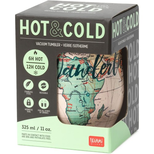 Legami Hot K Cold Vacuum Tumbler - Travel, 325 Ml Ποτήρι Θερμός TUM0001 8054117628307
