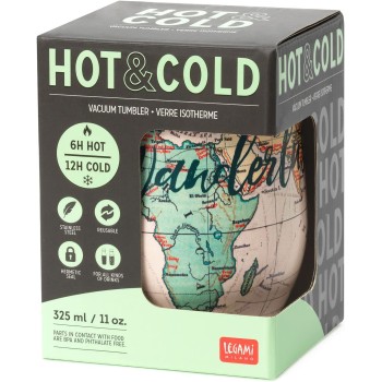 Legami Hot K Cold Vacuum Tumbler - Travel, 325 Ml Ποτήρι Θερμός TUM0001 8054117628307