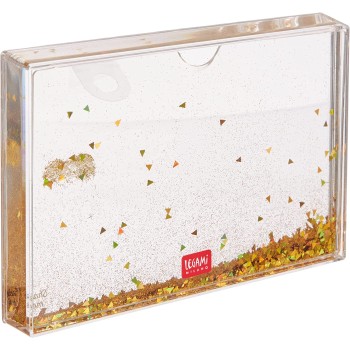 Legami World With Glitter, 16X11 Cm, In PC And Liquid, Yellow Glitter Variant, Table Frame, GPF0003 8059174834845