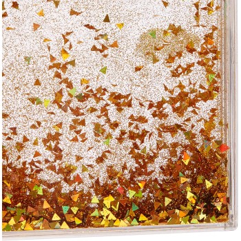 Legami World With Glitter, 16X11 Cm, In PC And Liquid, Yellow Glitter Variant, Table Frame, GPF0003 8059174834845
