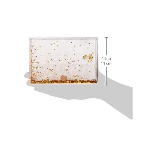 Legami World With Glitter, 16X11 Cm, In PC And Liquid, Yellow Glitter Variant, Table Frame, GPF0003 8059174834845