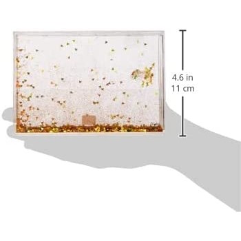 Legami World With Glitter, 16X11 Cm, In PC And Liquid, Yellow Glitter Variant, Table Frame, GPF0003 8059174834845