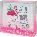 Legami Glitter Photo Frame Small - Flamingo Κορνίζα Πλαστική Liquid Glitter GPF0002 8059174834838