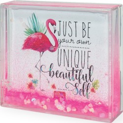 Legami Glitter Photo Frame Small - Flamingo Κορνίζα Πλαστική Liquid Glitter GPF0002 8059174834838