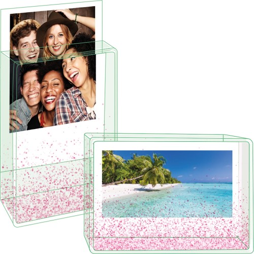 Legami Glitter Photo Frame Small - Flamingo Κορνίζα Πλαστική Liquid Glitter GPF0002 8059174834838