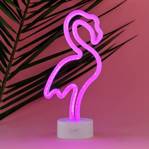 Legami It S A Sign Neon Effect Led Lamp Flamingo Διακοσμητικό Φωτιστικό Φλαμίνγκο Neon Μπαταρίας σε Ροζ Χρώμα LL0002 80543205699