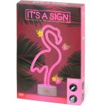 Legami It S A Sign Neon Effect Led Lamp Flamingo Διακοσμητικό Φωτιστικό Φλαμίνγκο Neon Μπαταρίας σε Ροζ Χρώμα LL0002 80543205699