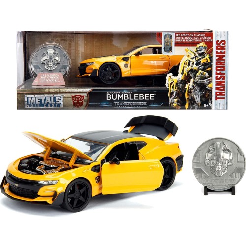Jada Toys Transformers Bumblebee 1 24 Chevy Camaro Yellow 253115002 4006333065477