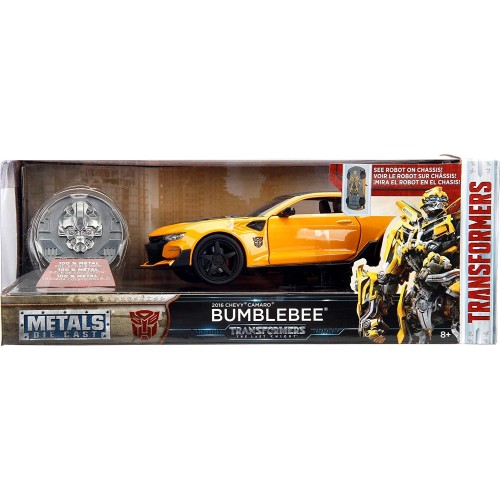 Jada Toys Transformers Bumblebee 1 24 Chevy Camaro Yellow 253115002 4006333065477