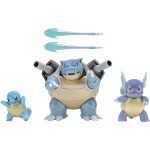 Jazwares Pokemon Evolution Multi pack (Squirtle, Wartortle, Blastoise) JW002773 191726434382