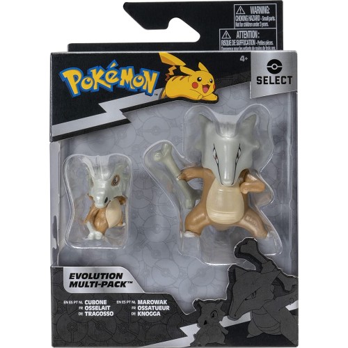 Jazwares Pokemon Select Evolution 2 Pack-Features 2 Cubone and 3-Inch Marowak Battle JW002774 191726434399