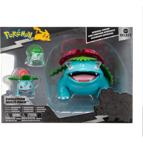 Jazwares Pokemon Select (Bulbasaur, Ivysaur, Venusaur) JW002775 191726434405